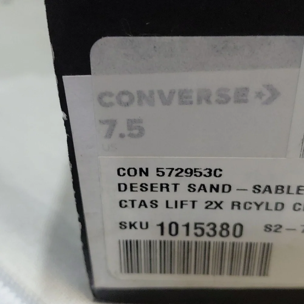 Converse White/Cream Platform Lace-Up High-Top Boots - Picture 11 of 11